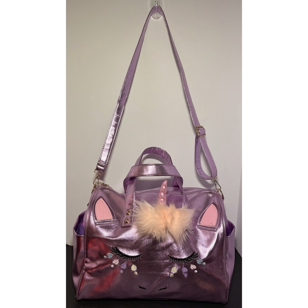 Under One Sky Unicorn Large Capacity Travel Duffel Carry On Bag Shoulder Strap